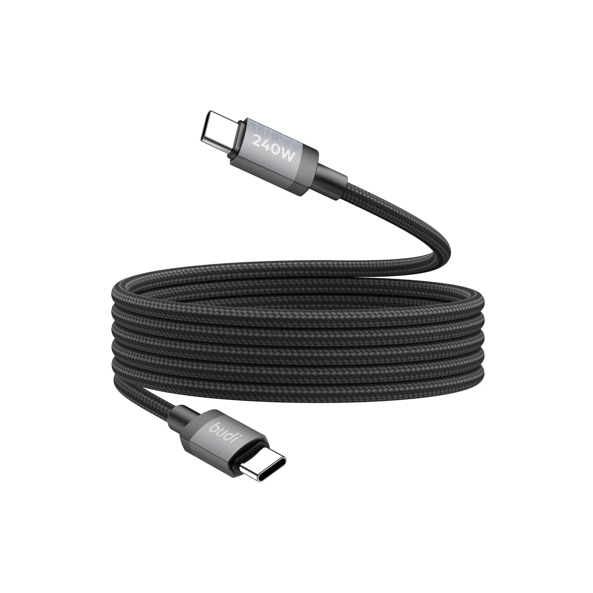 Budi 3M USB-C to USB-C Cable 240W PD Braided Fast Charging Cable FoneFunShop