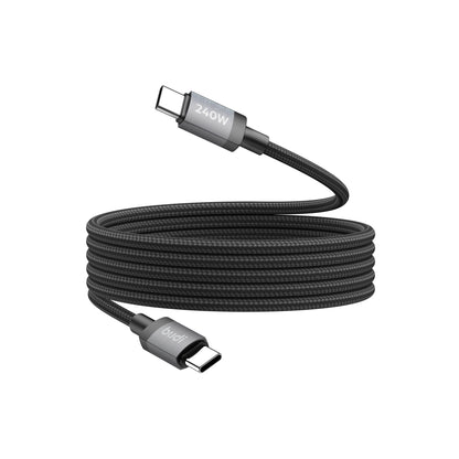 Budi 3M USB-C to USB-C Cable 240W PD Braided Fast Charging Cable FoneFunShop