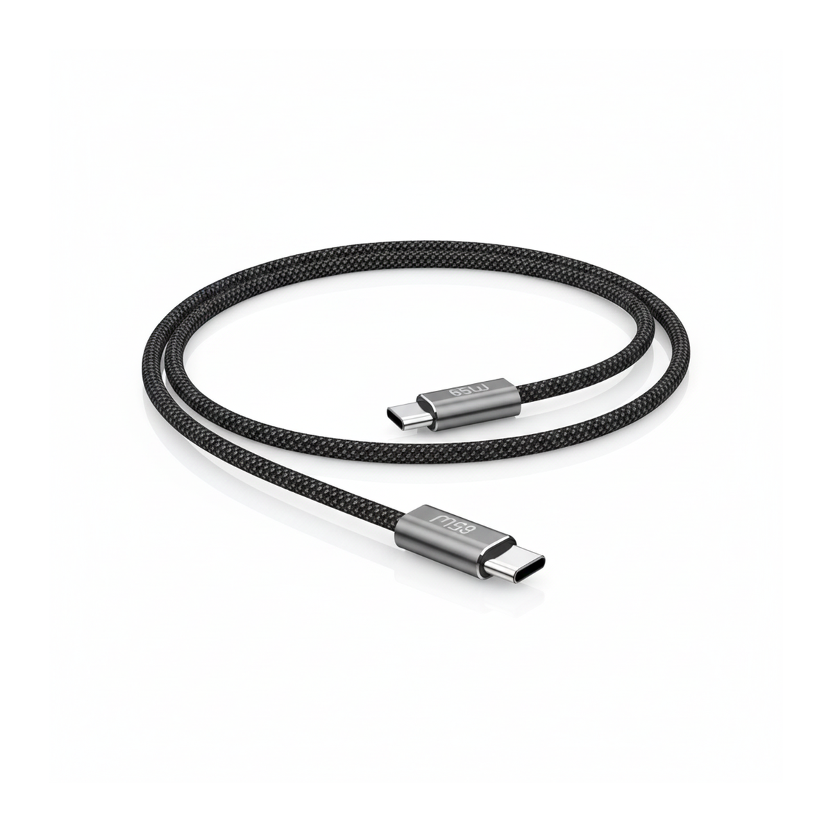 Budi 5M USB-C to USB-C Cable 65W PD Braided Long Charging Cable - hero