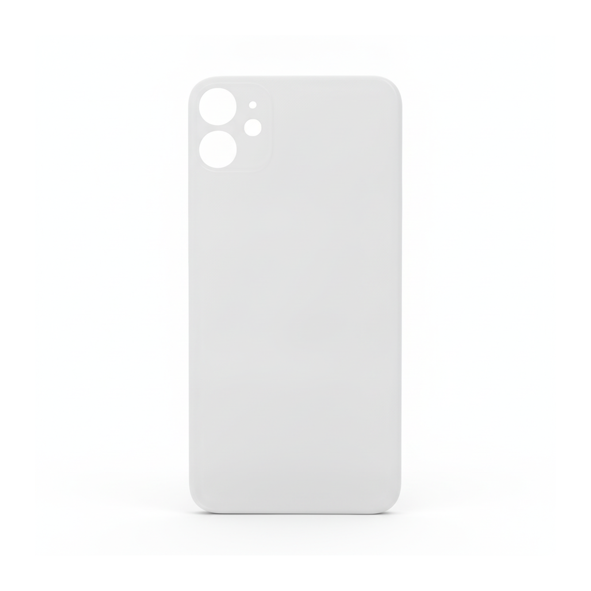Glass Back For iPhone 11 Plain in White Glass Back FoneFunShop