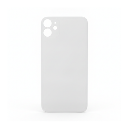 Glass Back For iPhone 11 Plain in White Glass Back FoneFunShop