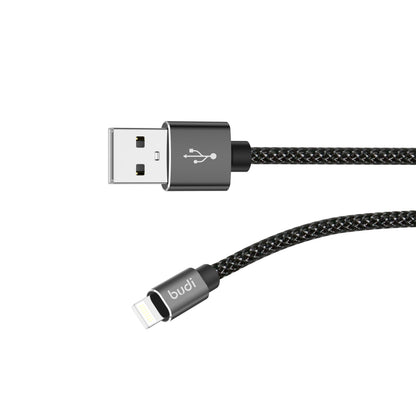 Budi USB-A To 8Pin Cable For iPhone 3M Black Cable Budi