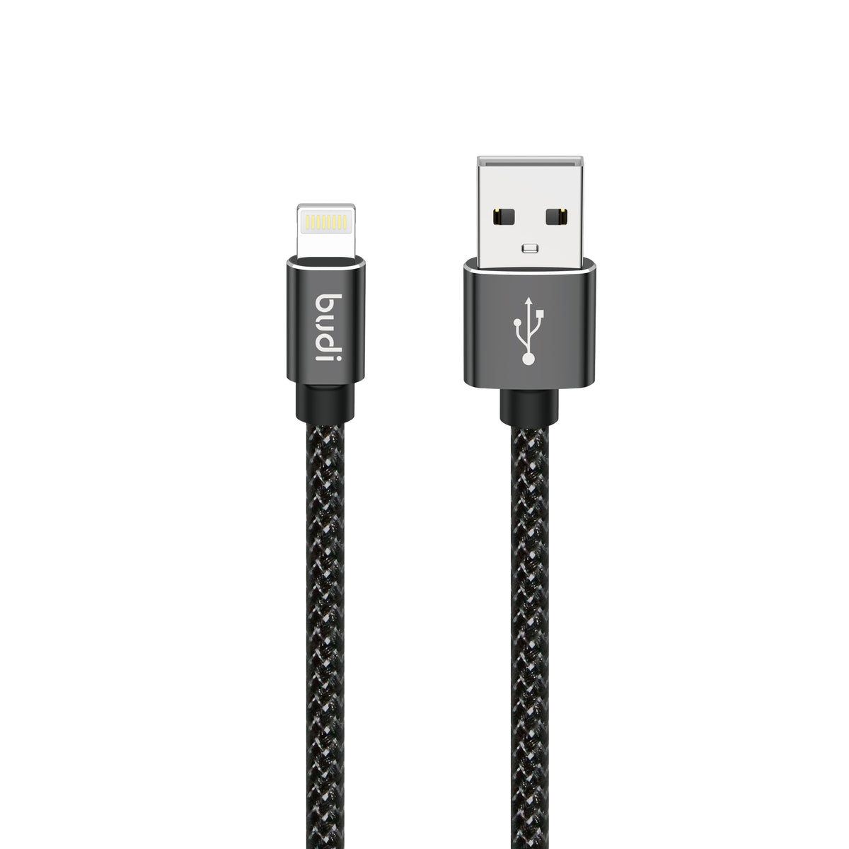 Budi USB-A To 8Pin Cable For iPhone 3M Black Cable Budi