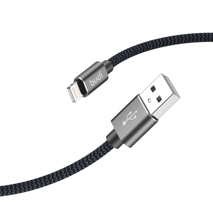 Budi USB-A To 8Pin Cable For iPhone 3M Black Cable Budi