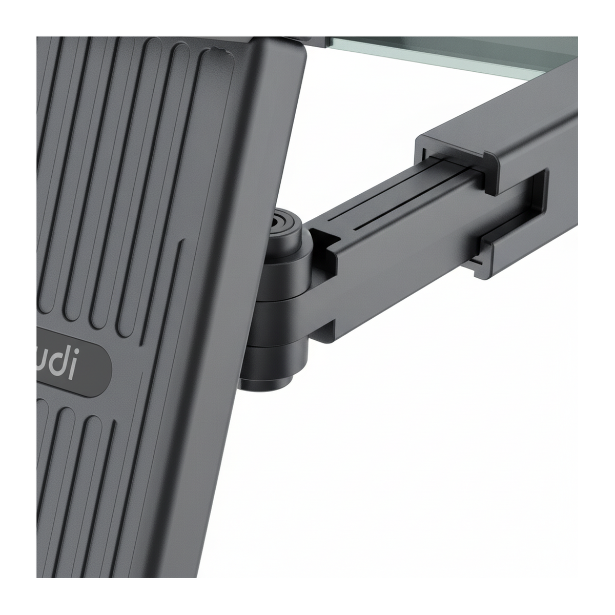 Budi Car Headrest Tablet and Phone Holder 4.7 to 14 Inch 360 Rotation - close-up detail