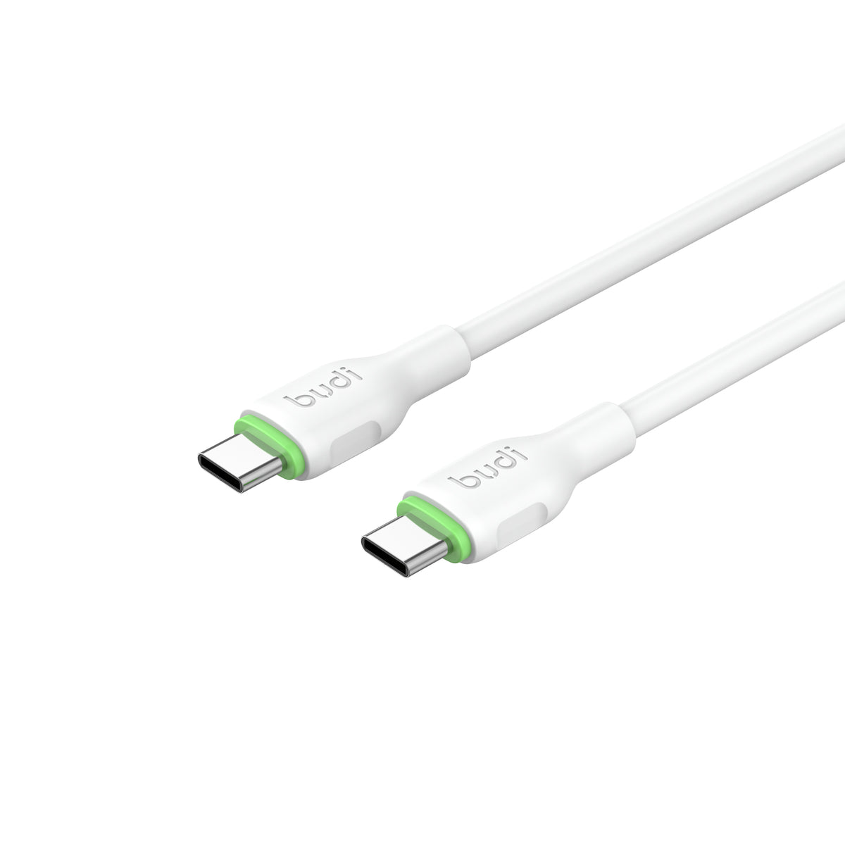 Budi 3M PD65W Cable White USB-C To USB-C Cable FoneFunShop