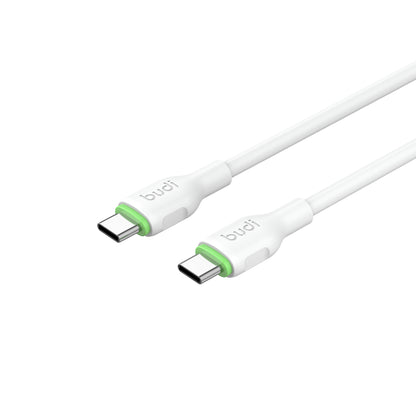 Budi 3M PD65W Cable White USB-C To USB-C Cable FoneFunShop
