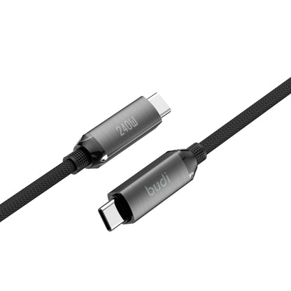 Budi 1.8M USB-C to USB-C Cable 240W PD Braided Fast Charging Cable FoneFunShop