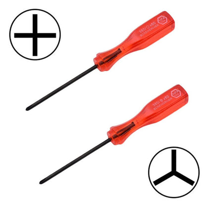 2 Pack Crosshead and Triwing Screwdrivers For PSP, DS Lite, Nintendo Wii, Dsi, NDSL, ND