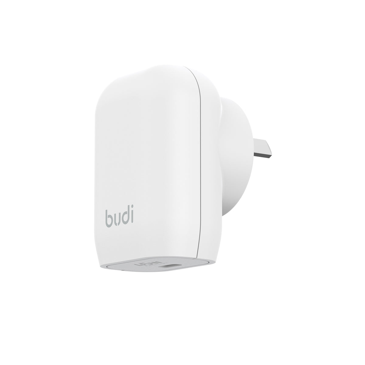 Budi 45W GaN USB-C Wall Charger UK Plug with 1M USB-C Cable Wall Charger FoneFunShop