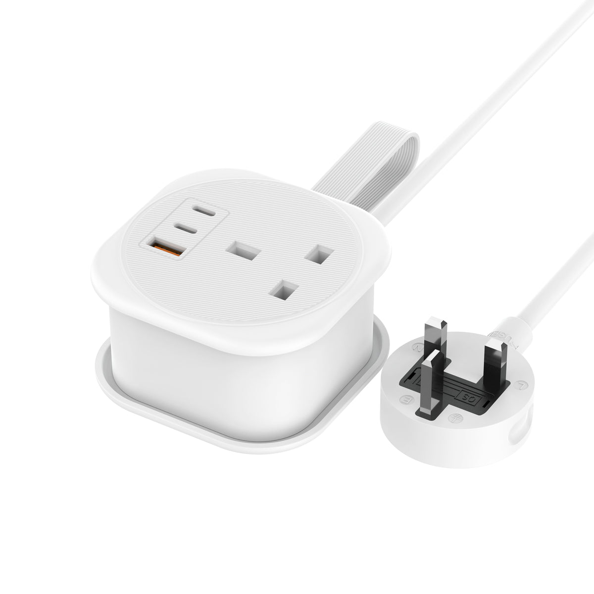 Budi 33W Charging Station 2 x USB-C PPS and USB-A with UK Plug Sockets Wall Charger FoneFunShop