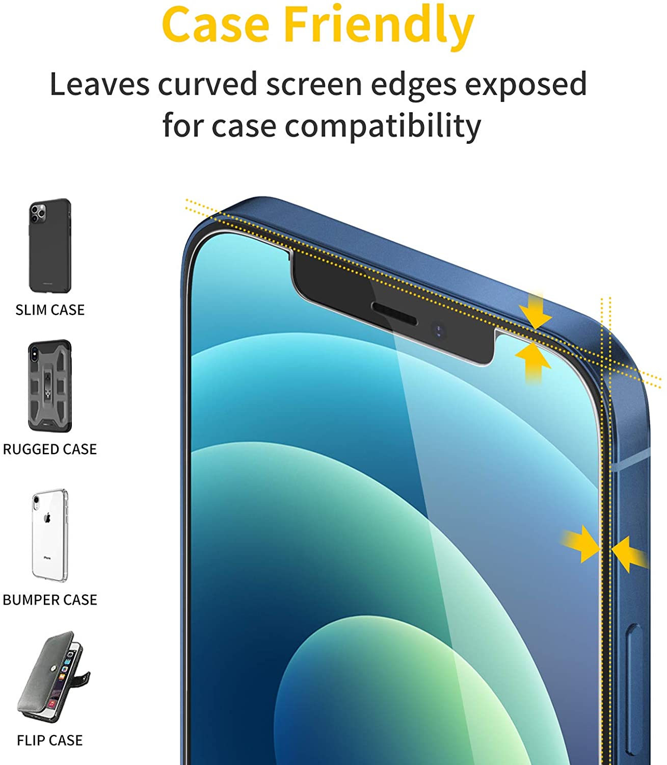Screen Protector For iPhone 12 Pro Max 3x Triple pack Tempered Glass Screen Protector FoneFunShop