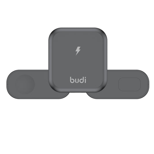 Wireless Charger For iPhone 15 14 13 12 Pods Watch Budi Magnetic Foldable 15W Budi FoneFunShop