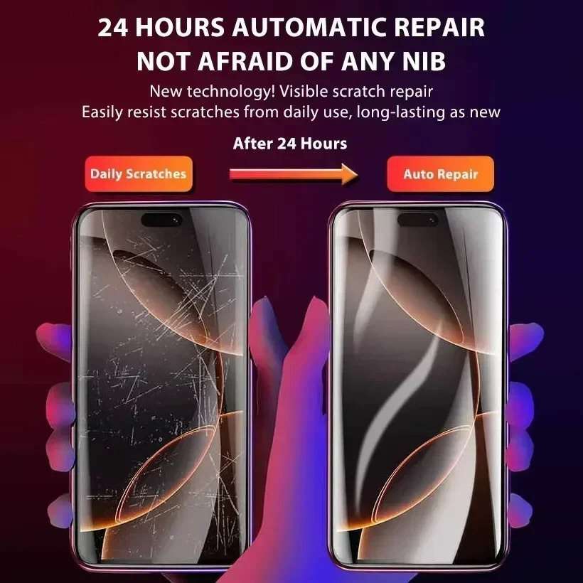 Clear Hydrogel Screen Protector For iPhone 18 Pro Max Front