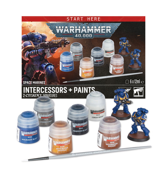 Warhammer 40,000: Space Marines: Intercessors + Paints (60-11) 2026 Version Warhammer 40,000 FoneFunShop