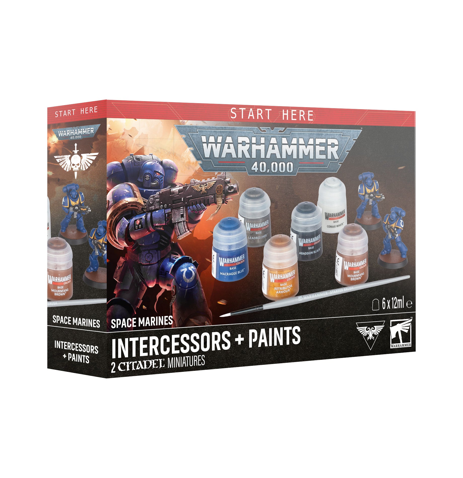 Warhammer 40,000: Space Marines: Intercessors + Paints (60-11) 2026 Version Warhammer 40,000 FoneFunShop