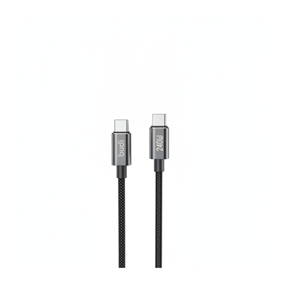Budi 3M USB-C to USB-C Cable 240W PD Braided Fast Charging - side view