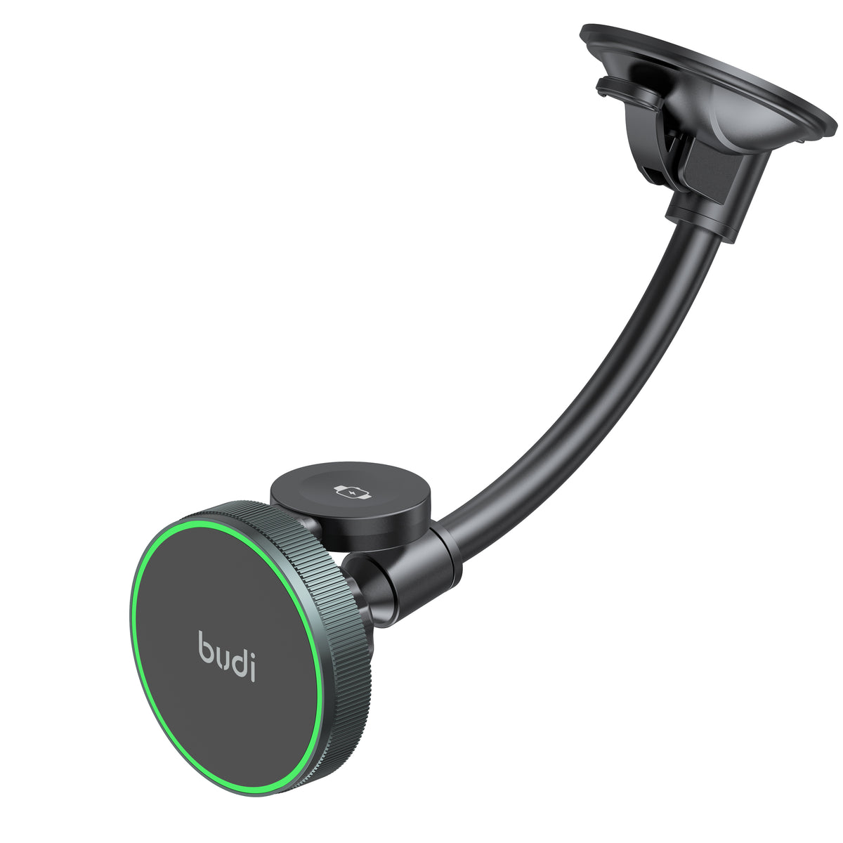 Budi 2 in 1 Magnetic Wireless Car Charger Mount 15W Phone and Watch Car Mount FoneFunShop