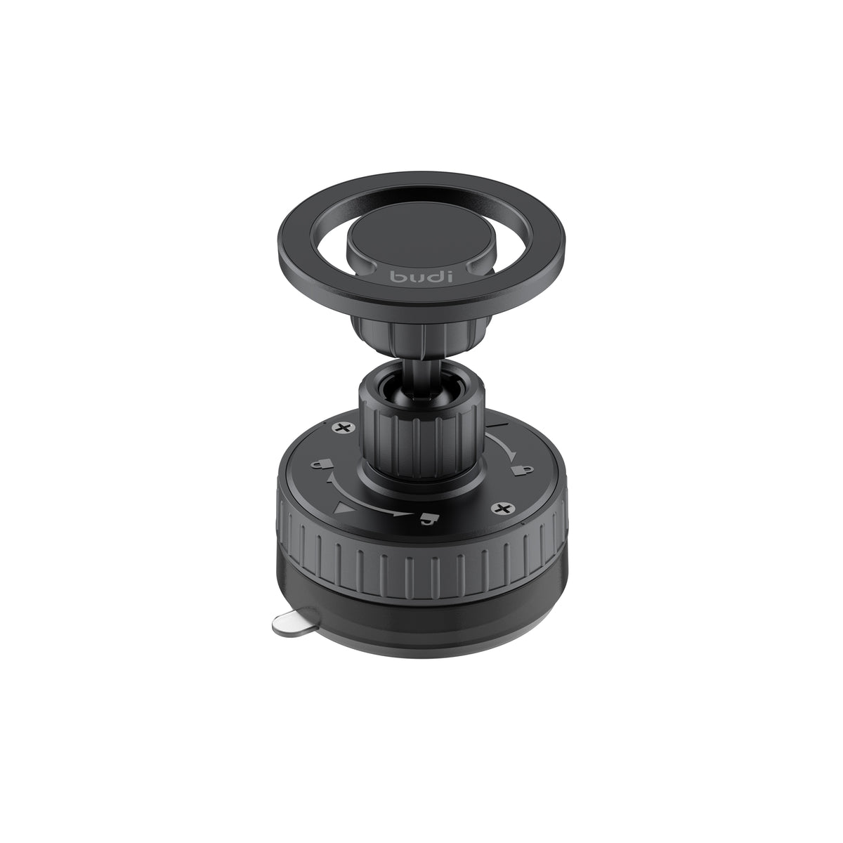 Budi 2 in 1 Magnetic Universal Car Mount Rotation Base Budi FoneFunShop