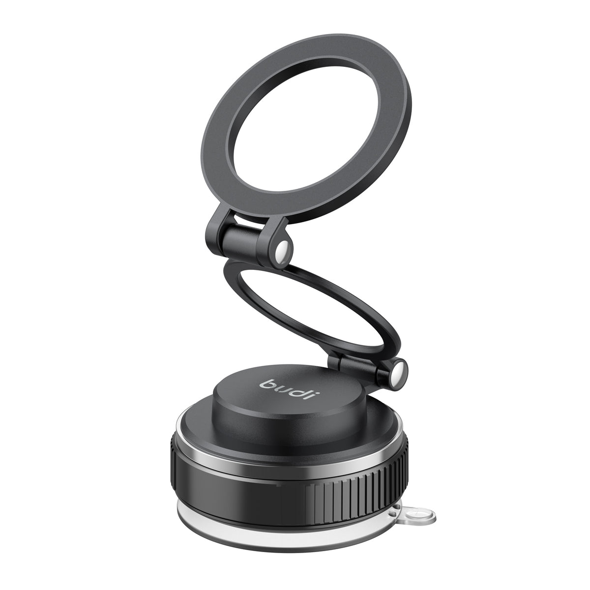 Budi Magnetic Car Phone Mount Foldable Suction Base 360 Rotation Car Mount FoneFunShop