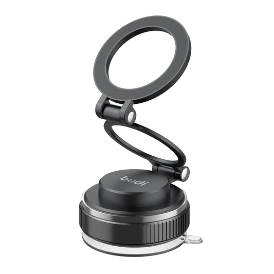 Budi Magnetic Car Phone Mount Foldable Suction Base 360 Rotation Car Mount FoneFunShop