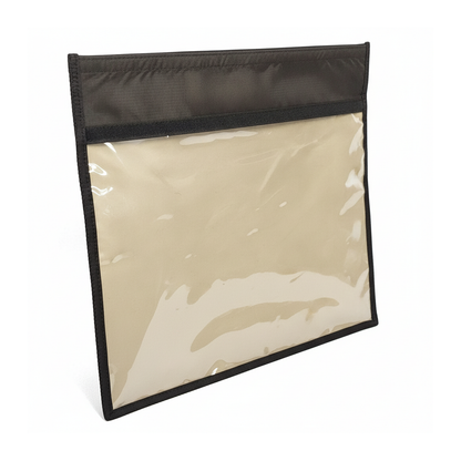 Faraday Bag Signal Blocker For Tablet Laptop 40cm x 30cm Large Windowed VKF6 - angled left view