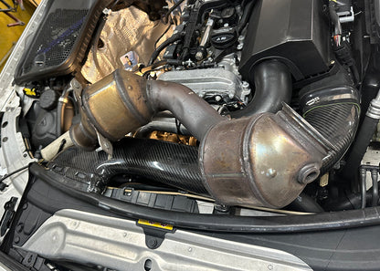 300cell Downpipe with Special Heatshield For Mercedes-Benz M264 1.5T-2.0T Right Hand Drive Car Tornado Tuning