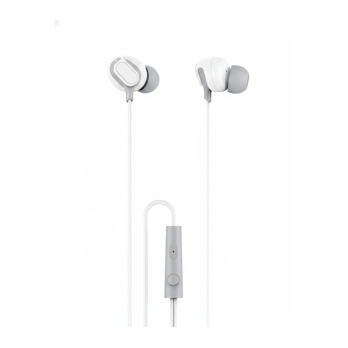 Budi EP39T USB-C Wired Earphones with Mic Sweatproof Ear Tips - front view