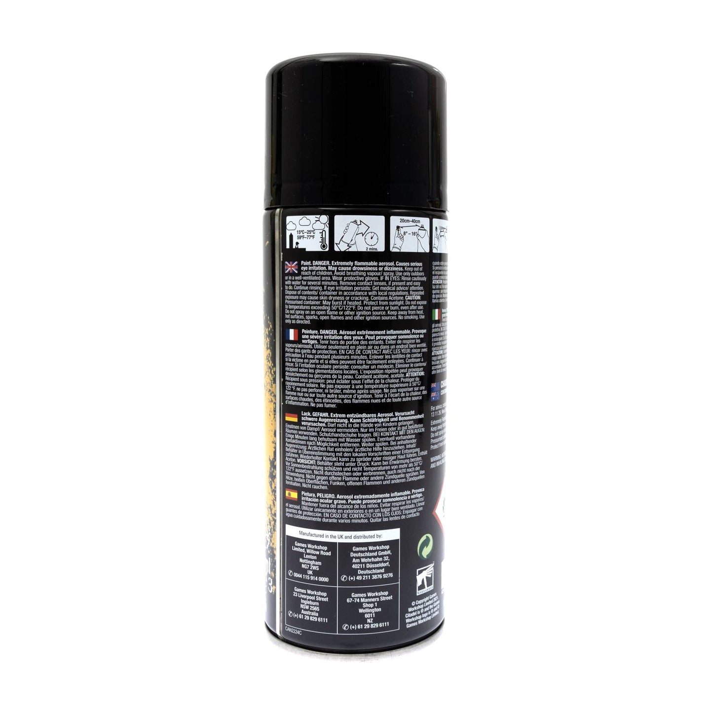 Citadel: Chaos Black Spray Paint 400ml (62-02) Citadel Paints FoneFunShop