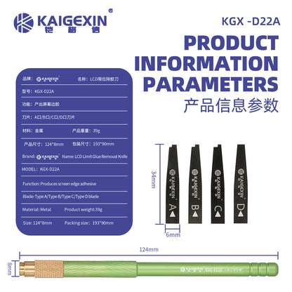 KAIGEXIN KGX-D22A LCD Glue Remover Scraper Clean-Up Tool For Phone Screen Repair Phone Repair Tool FoneFunShop