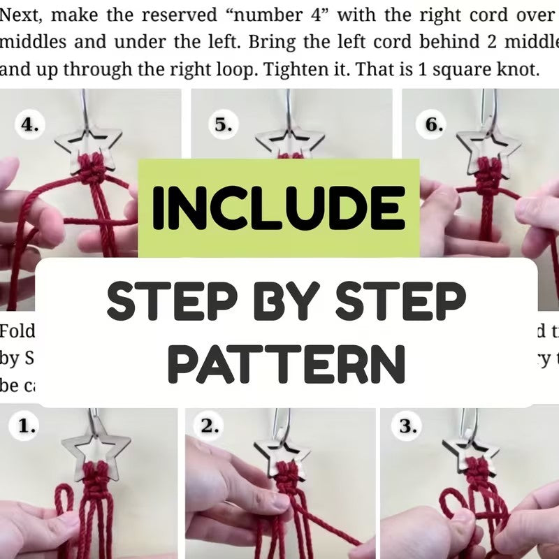 DIY Christmas Tree Craft Kit Handmade Ornaments Hanging Decorations - 3PCS Christmas FoneFunShop