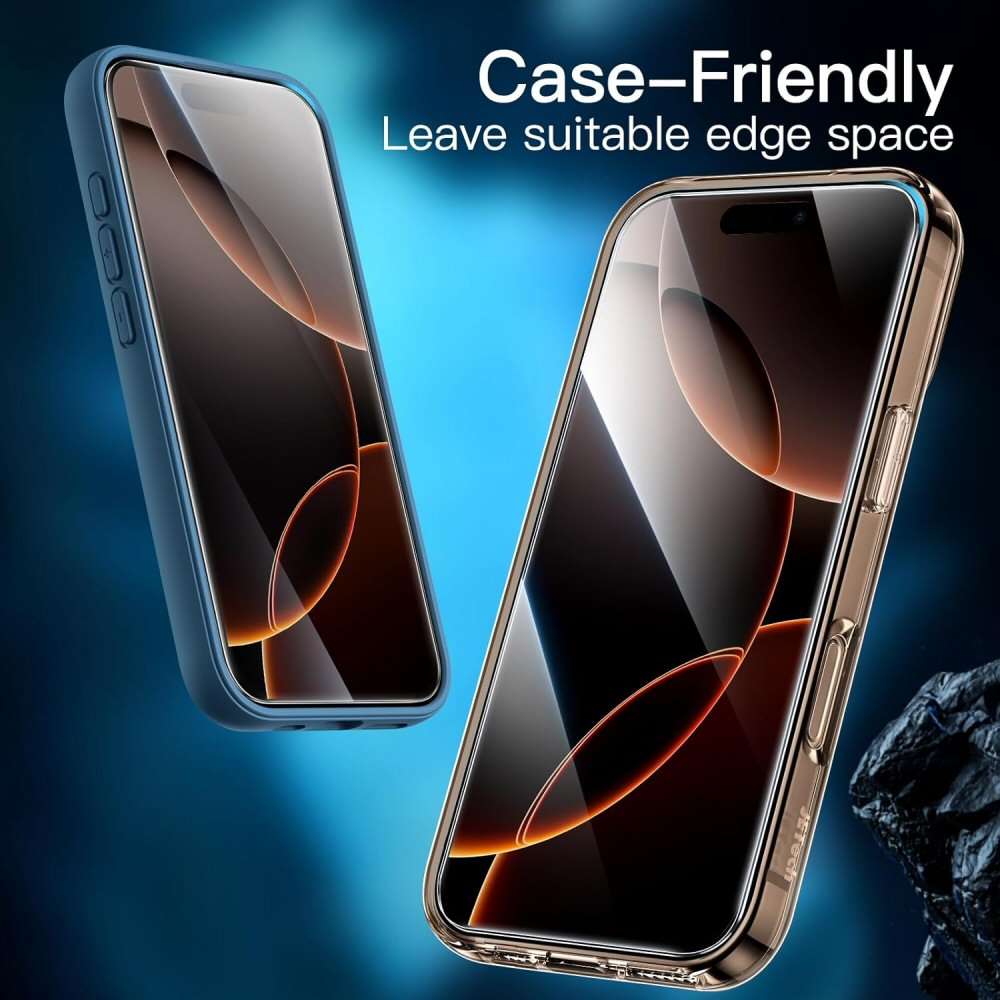Glass Screen Protector For iPhone 17 Pro Pack of 2 Screen Protector FoneFunShop
