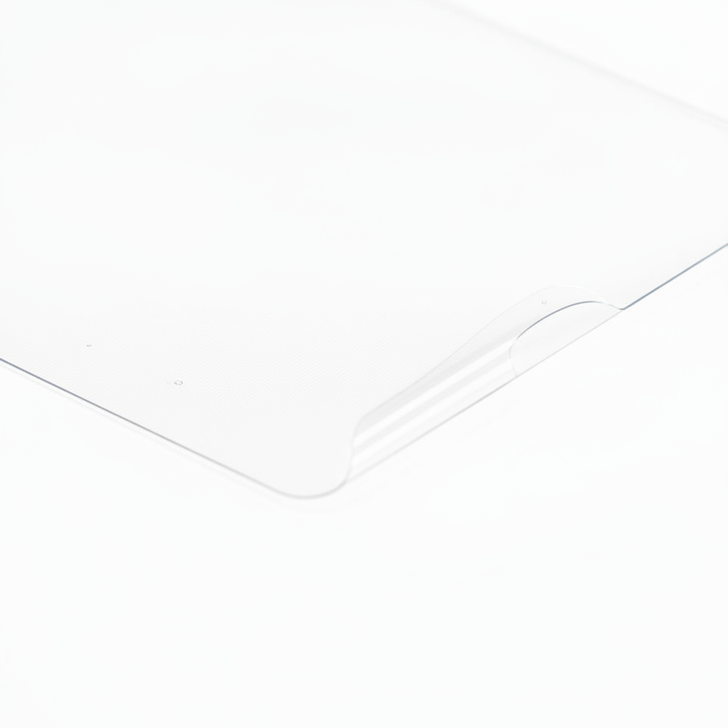 Clear hydrogel film close-up