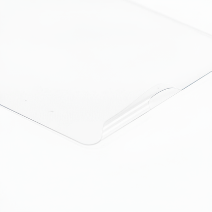 Clear hydrogel film close-up