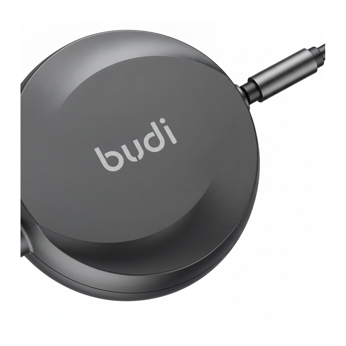 Budi 1M Retractable USB-C to USB-C Cable 65W PD Charge and Sync - close-up detail