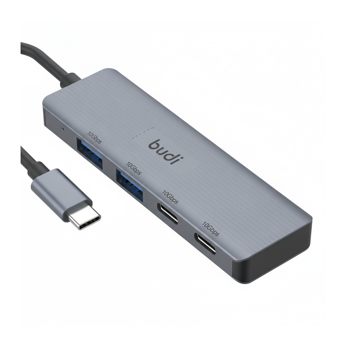 Budi 4-Port USB 3 Gen 2 10Gbps USB-C Hub 2 x USB-A 2 x USB-C USB Hub FoneFunShop