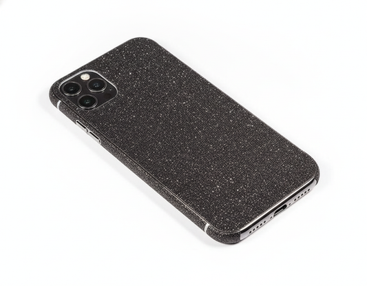 Back Protector For iPhone 11 Pro Max Glitter Bling Rear Protector Black Protector FoneFunShop