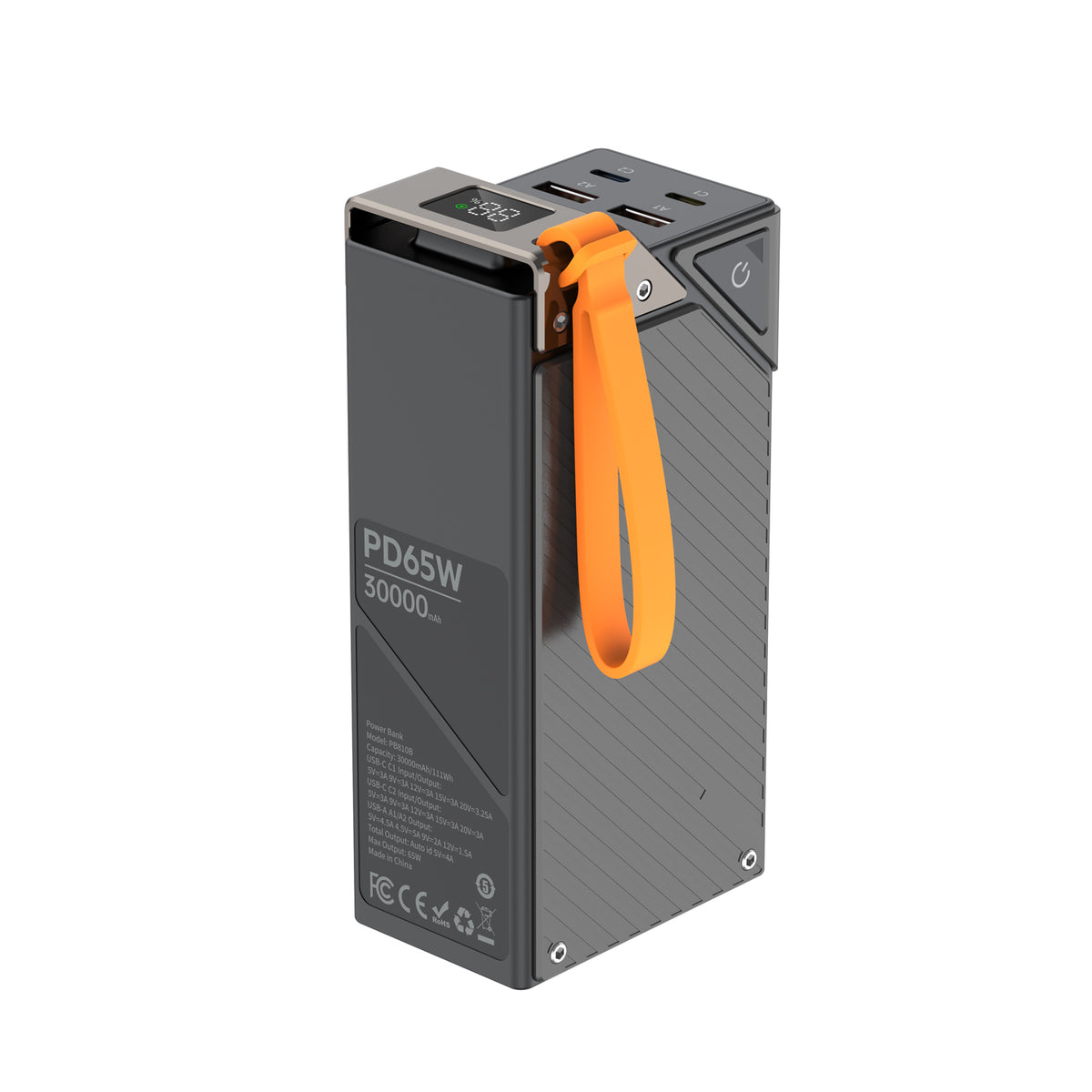 Budi 30000mAH Power Bank 65W Dual + PD + QC3.0 Fast Charging Power Bank FoneFunShop