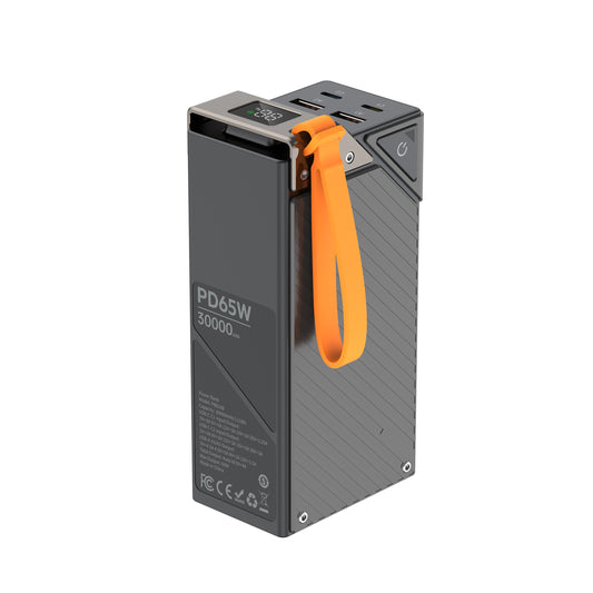 Budi 30000mAH Power Bank 65W Dual + PD + QC3.0 Fast Charging