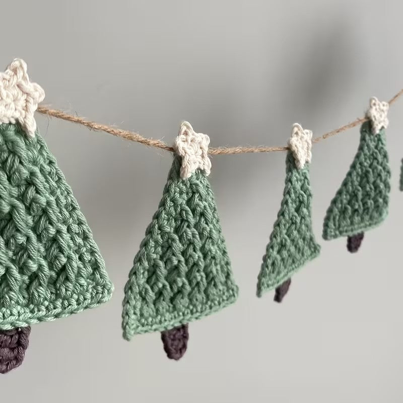 Christmas Tree Garland Banner Fireplace Wall Hanging Home Decoration Christmas FoneFunShop