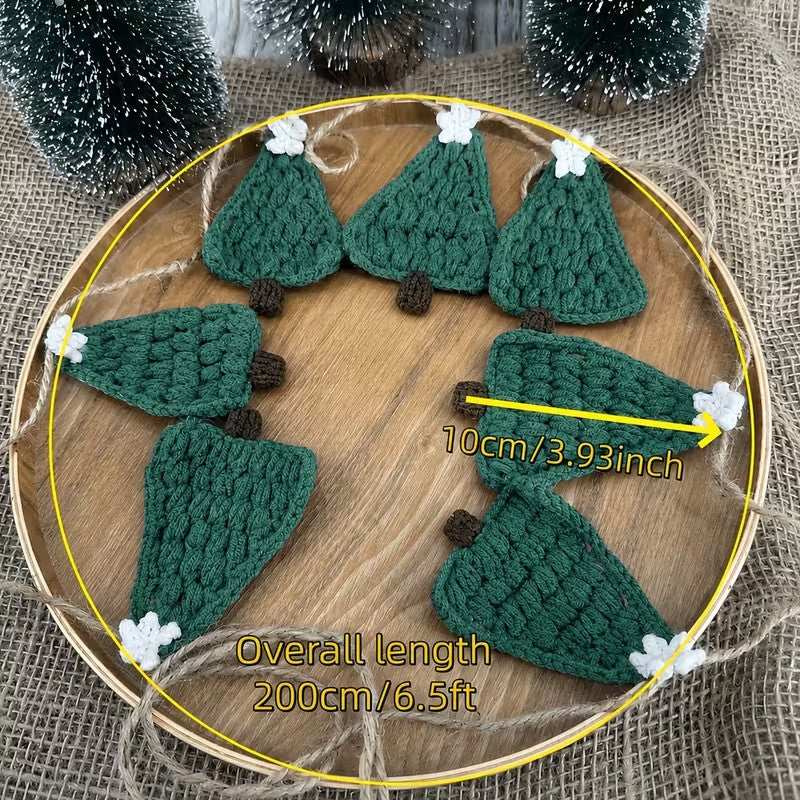 Christmas Tree Garland Banner Fireplace Wall Hanging Home Decoration Christmas FoneFunShop