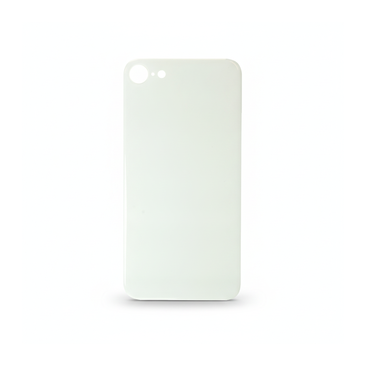 Glass Back For iPhone 8 Plain in White Glass Back FoneFunShop