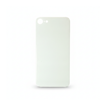 Glass Back For iPhone 8 Plain in White Glass Back FoneFunShop