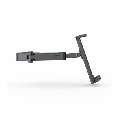 Budi Car Headrest Tablet and Phone Holder 4.7 to 14 Inch 360 Rotation - side view