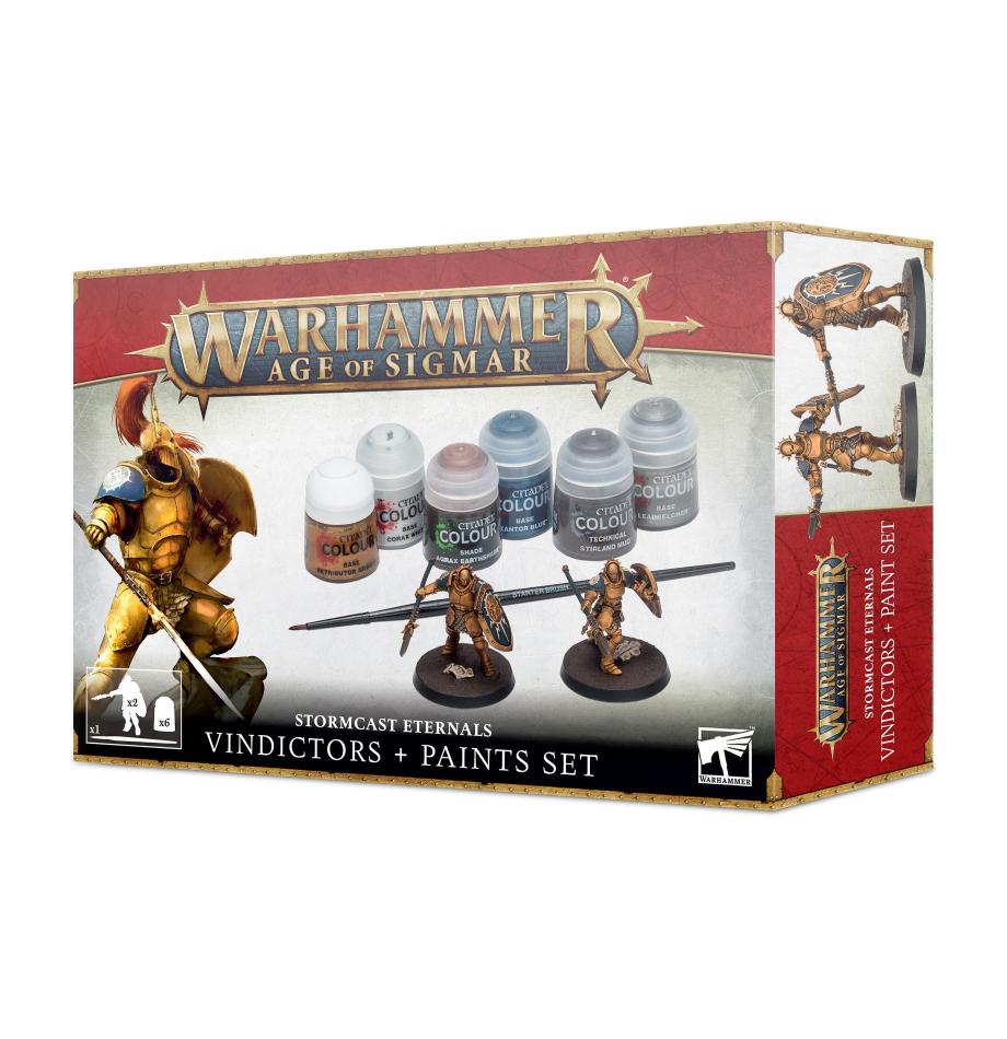 Warhammer Age of Sigmar: Stormcast Eternals - Vindictors & Paint Set (60-10) Citadel Paints FoneFunShop