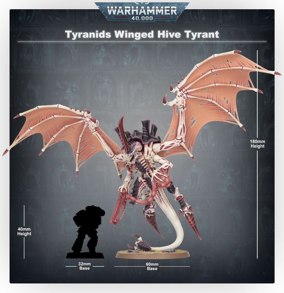 Warhammer 40,000: Tyranids: Winged Hive Tyrant (51-08) Warhammer 40,000 FoneFunShop