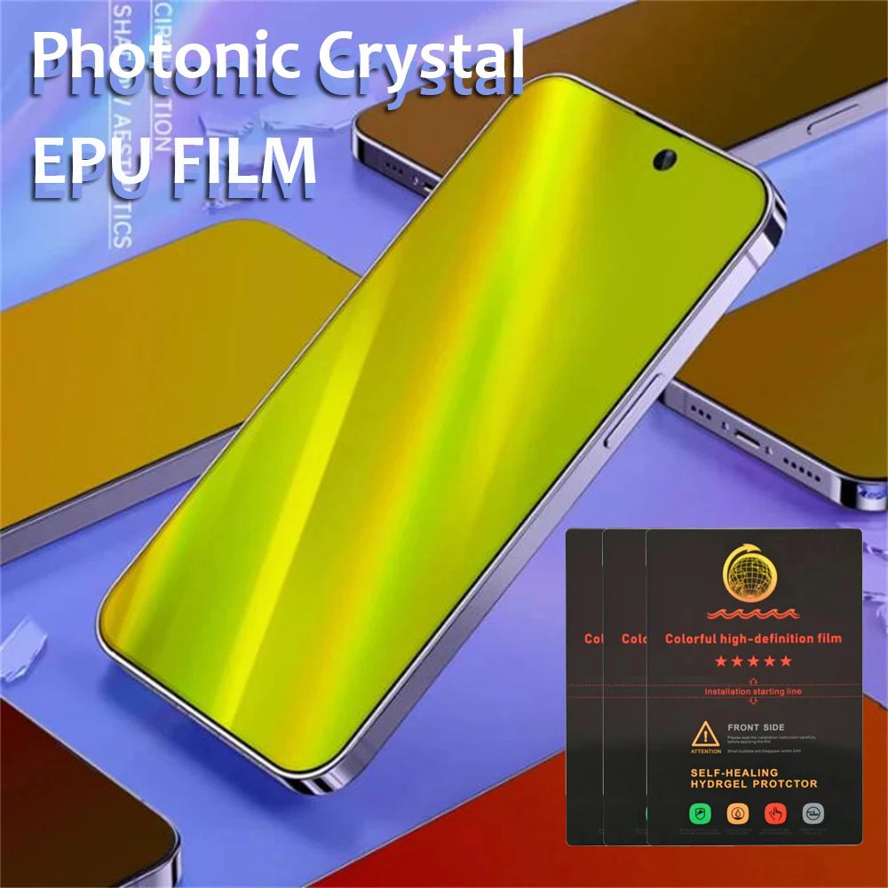 Pack of 50 Small Hydrogel Protectors For Smartphone 180mm x 120mm (Privacy Mirror Chameleon) Screen Protector FoneFunShop