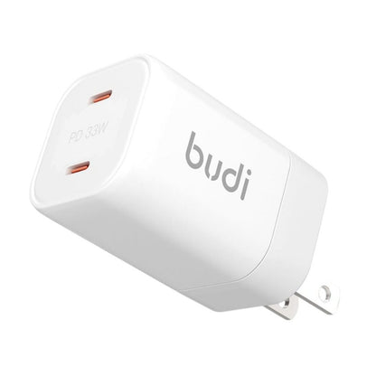 33W Dual Usb-C PD Gan Mini Global Travel Charger - Fast Charging Budi FoneFunShop