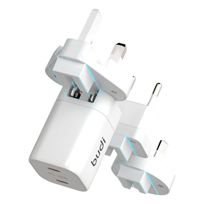 33W Dual Usb-C PD Gan Mini Global Travel Charger - Fast Charging Budi FoneFunShop