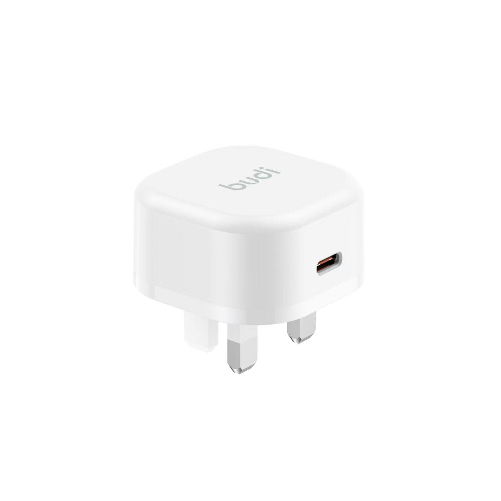 Budi Type C Compact Home Fast Charge UK Plug PD 20W Budi FoneFunShop